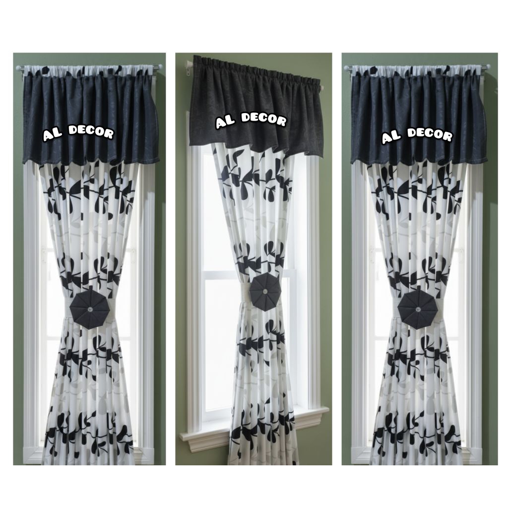 Gorden Kupu Kupu Poni Polos Jendela Minimalis Poni Rumbai Gorden Aesthetic