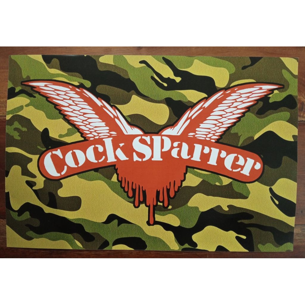 [poster band] Cock Sparrer - Camo Wings Logo / Poster Cock Sparrer / Poster Band