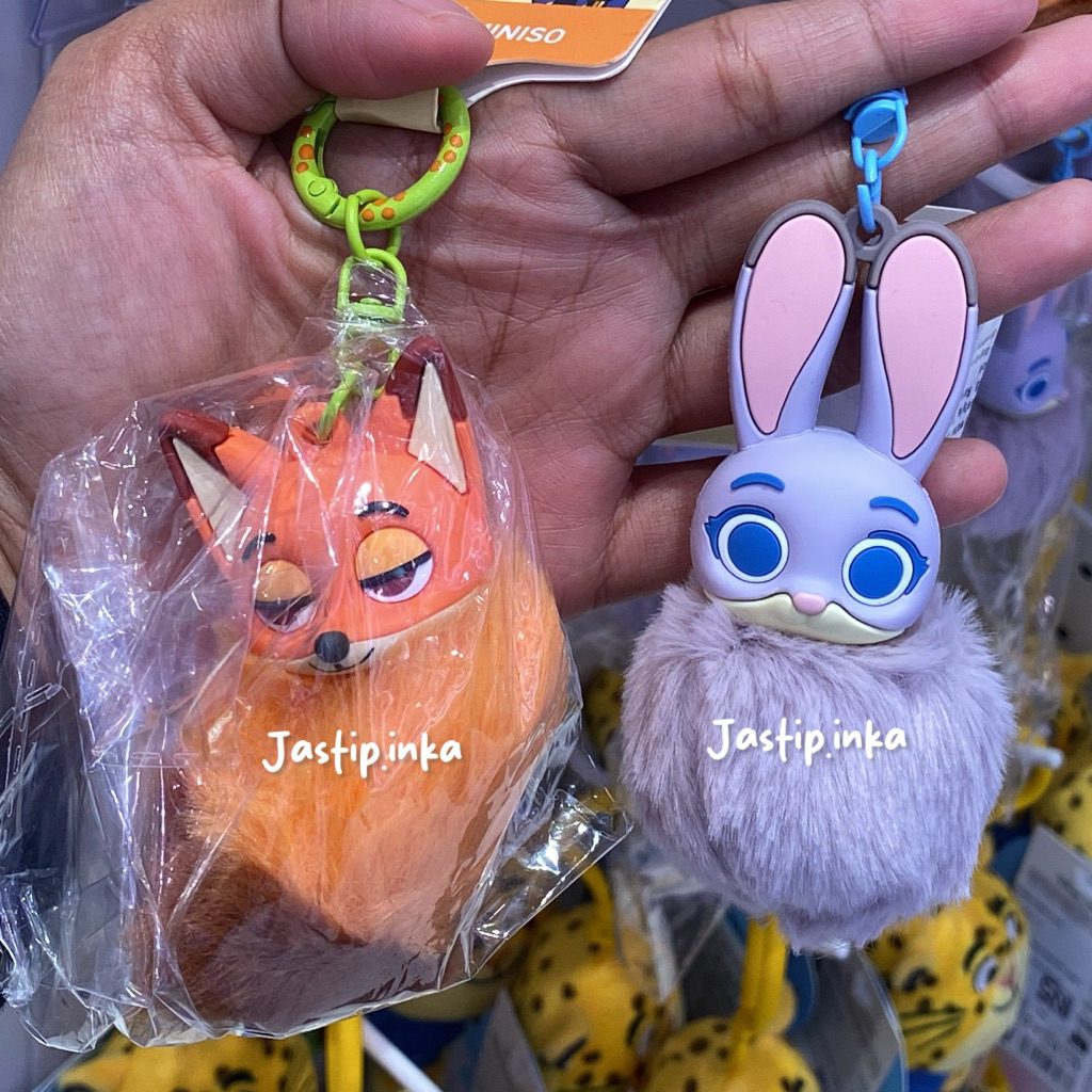 Miniso x Zootopia  -  keychain judy nick zootopia