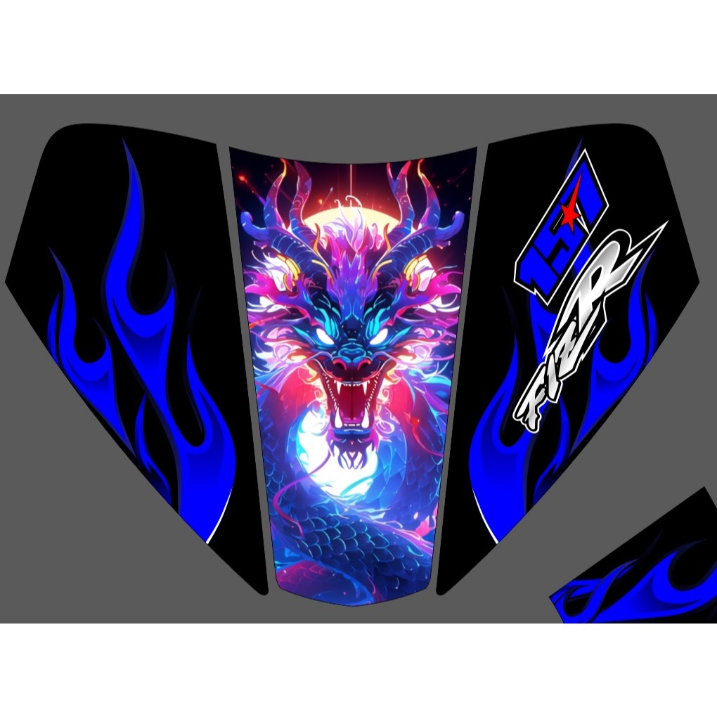 STRIPING FIZR VAREASI BIRU API HOLOGRAM FIZ R