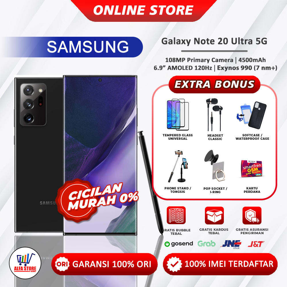 Samsung Galaxy Note 20 Ultra 5G RAM 12/256GB - 12/512GB Garansi Resmi