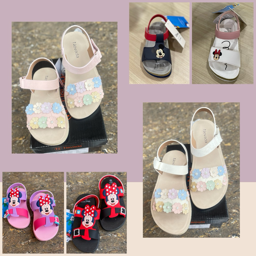 DISNEY SANDAL ANAK PEREMPUAN // DISNEY SANDAL ANAK //DISNEY MICKEY X NEVADA