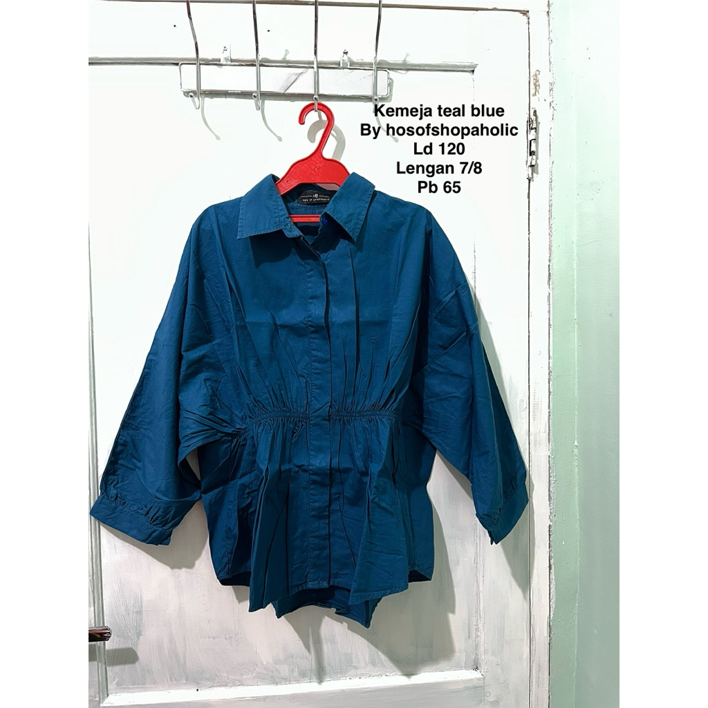 Blouse dress Preloved wearing klamby, vanilla hijab,