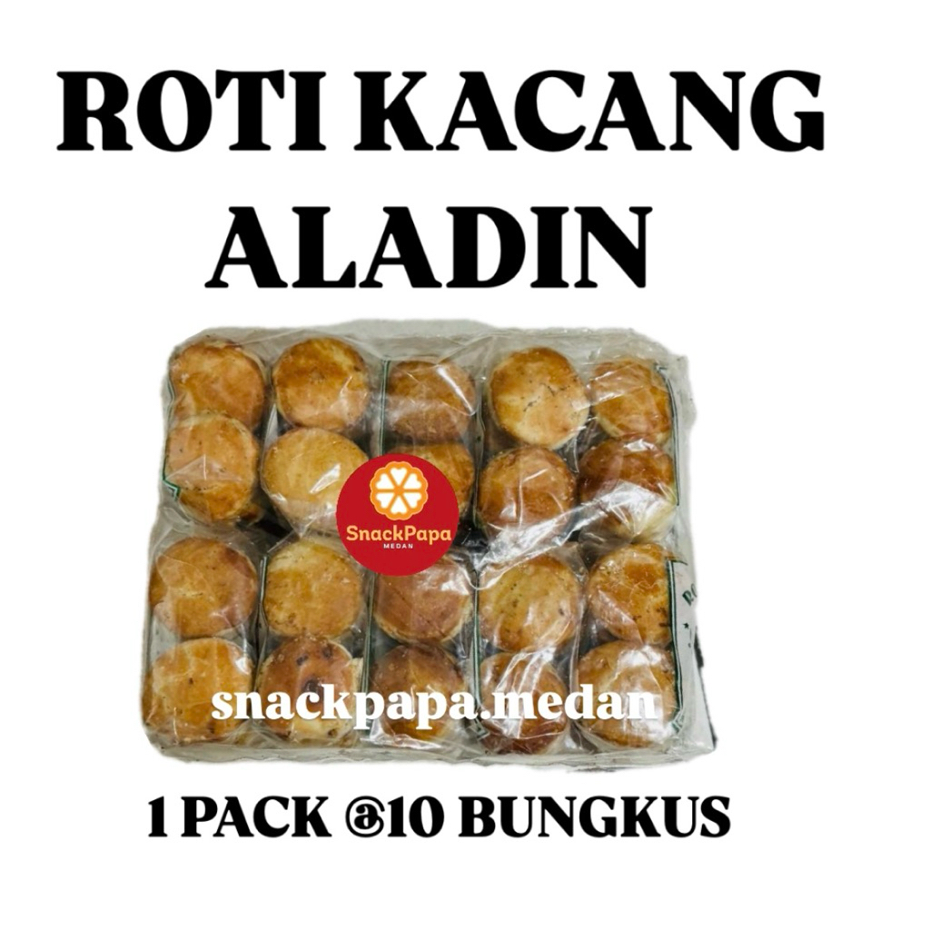 ROTI KACANG CAP ALADIN [ 1 PAX @80 PCS ] | ROTI KACANG SINAR PANGAN UTAMA
