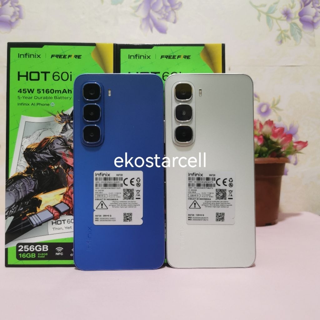 INFINIX HOT 60i 6/128 & 8/256GB SECOND FULLSET