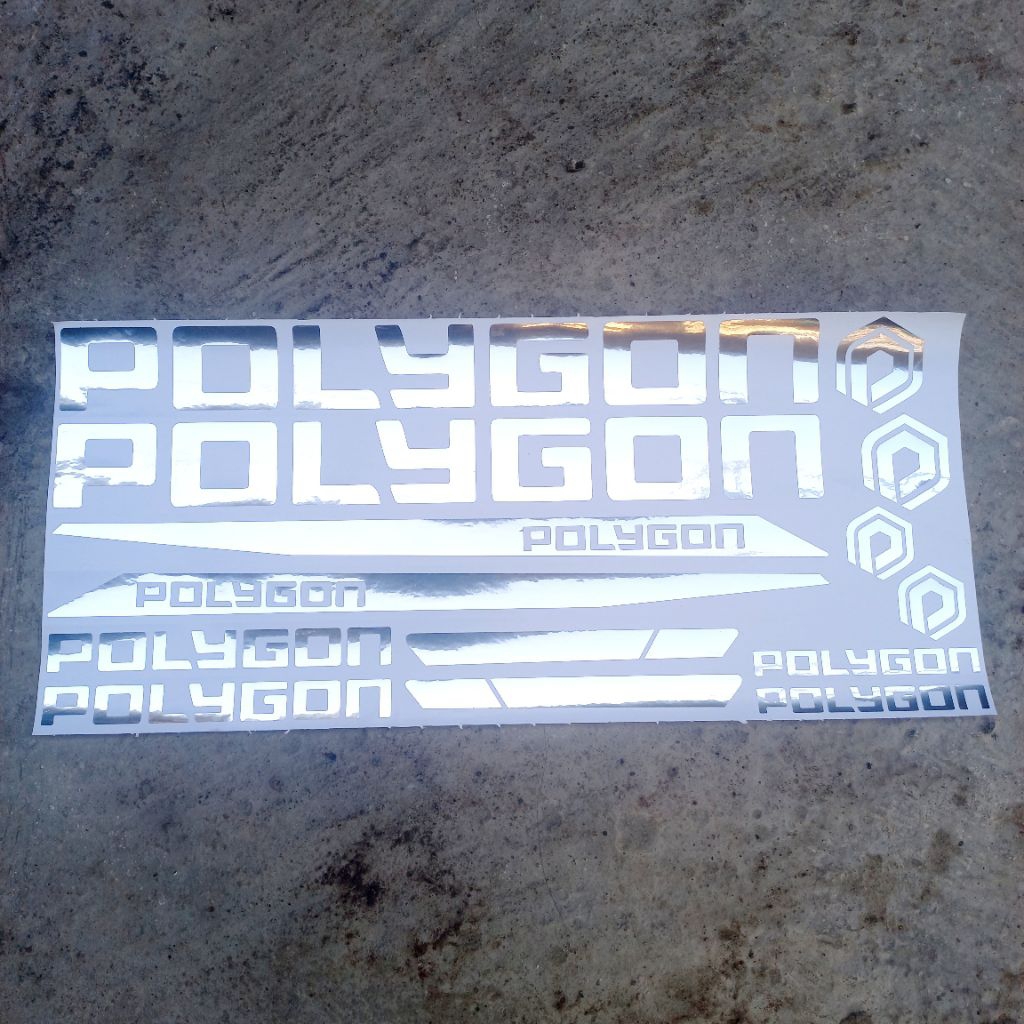 Sticker sepeda POLYGON balap cutting STICKER SEPEDA BALAP POLYGON CUTTING