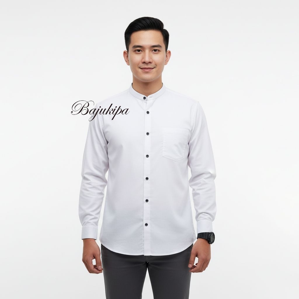 Kemeja Putih Koko Shanghai Changi Big size
