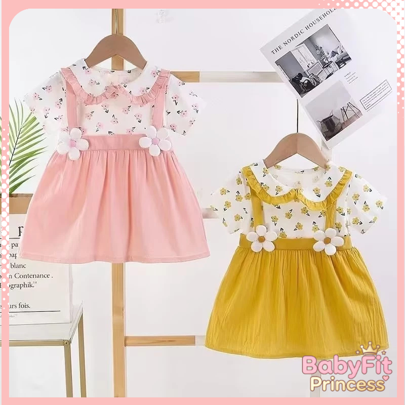Dress Bayi Perempuan Dress Anak Perempuan gaun anak perempuan berusia  gaun anak perempuan gaya Kore