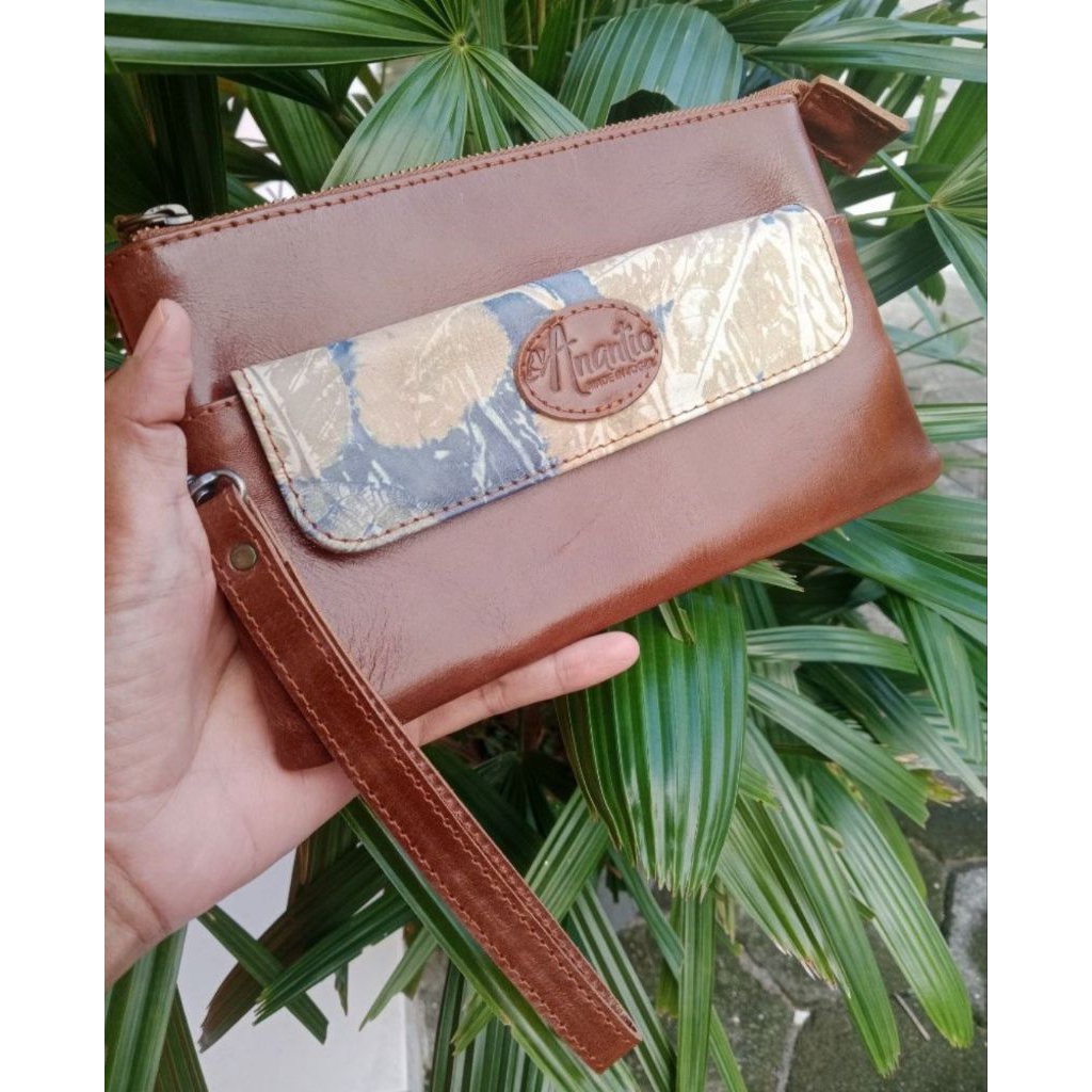 preloved dompet kulit asli abekani/anantio