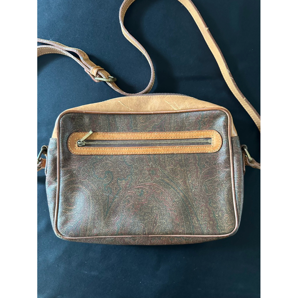 Etro Paisley Leather Shoulder Bag