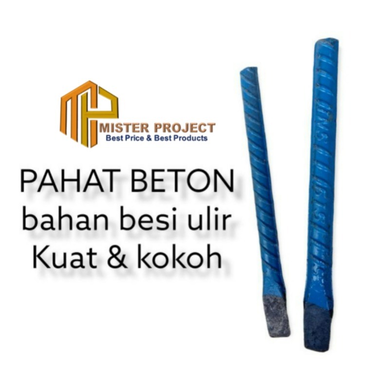 Pahat Besi Beton Ulir Pipih Penghancur Beton 19 mm
