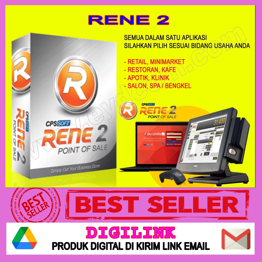 PROGRAM KASIR TOKO RENE2 POS ALL PC FULL VERSION BANYAK PC SEMUA SOFTWARE APLIKASI UNLIMITED AKTIVAS