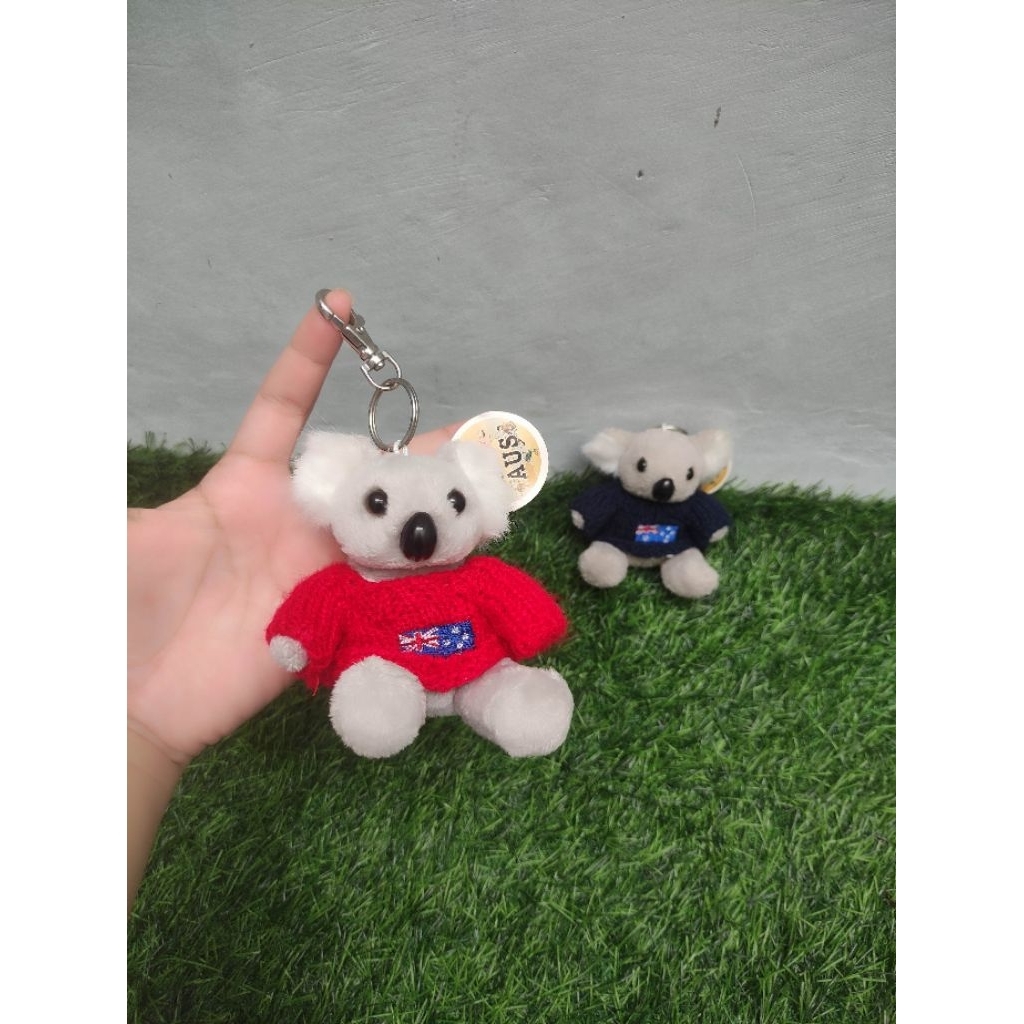 Boneka gantungan kunci/ gantungan tas koala original I ❤️ Aus oleh-oleh souvenir Australia new tag