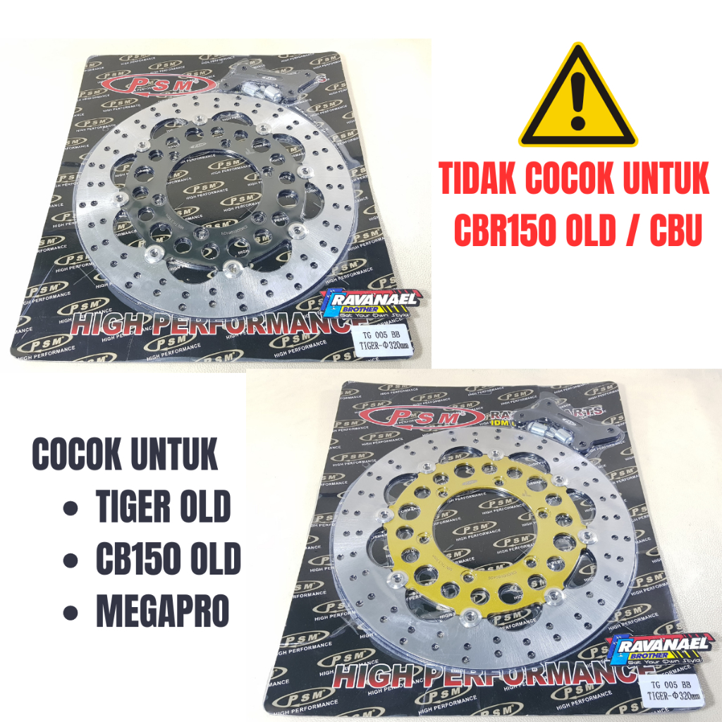 Piringan Cakram Depan Disc Brake PSM 320 mm FP 005 Tiger Old CB 150 Old Versa Megapro