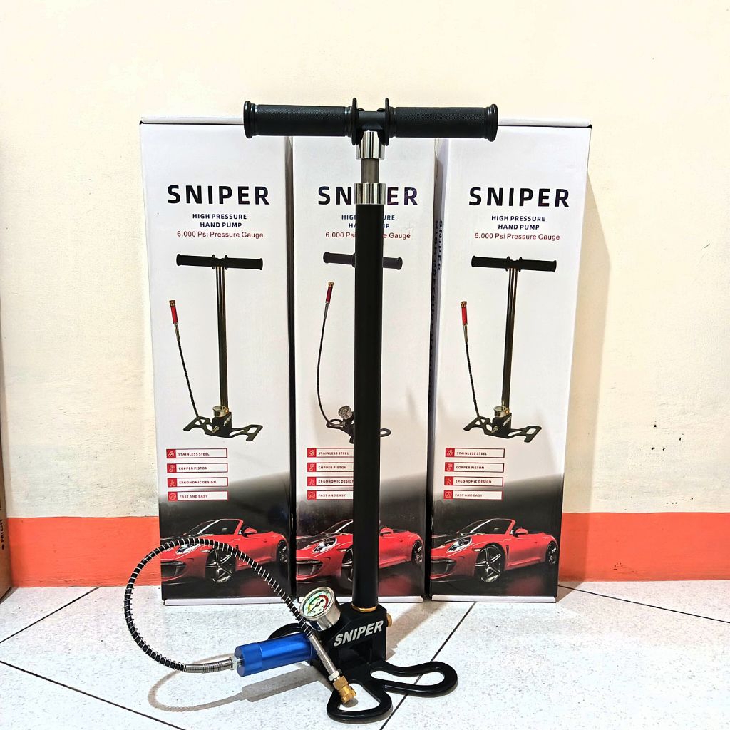 Pompa PCP SNIPER 4 Stage Filter Besar, Pompa PCP Kaki Lipat Filter Besar 6000 Psi, Pompa PCP 4 stage