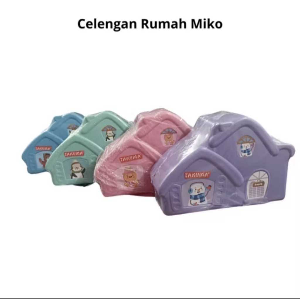 Celengan Plastik Motif Rumah Miko Lucu Anak
