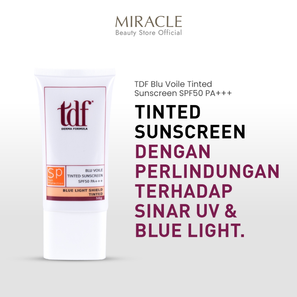 TDF Blu Voile Tinted Sunscreen SPF50 PA+++