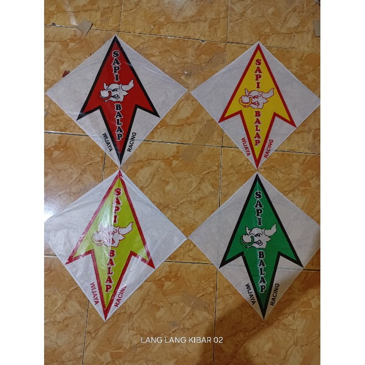 LAYANGAN LAYANG-LAYANG SAPI BALAP (WARNA RANDOM) by LLK PRODUCT