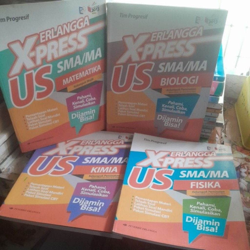 BUKU ERLANGGA X-PRESS US/UN SMA /MA FISIKA,KIMIA,BIOLOGI, MATEMATIKA KELOMPOK WAJIB PENERBIT ERLANGG