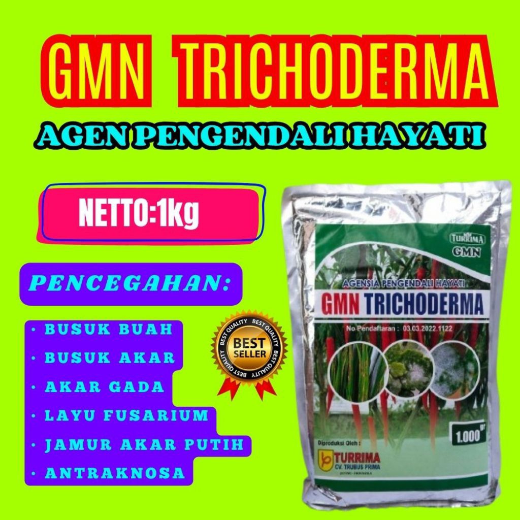 TERBAIK  GMN Trichoderma Fusarium  GMN Trichoderma Fermentation Isi 1kg