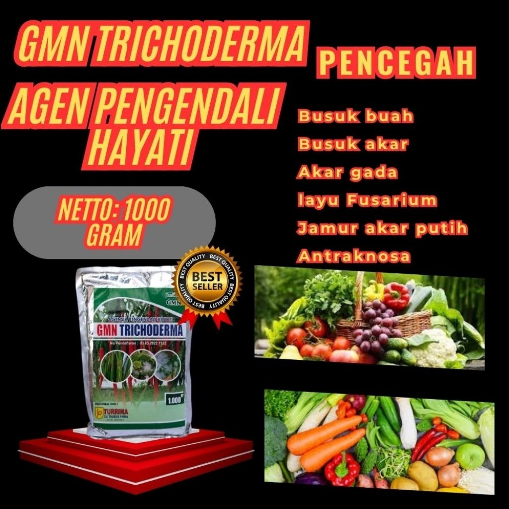 TERBAIK  GMN GMN Trichoderma Atriviride GMN GMN Trichoderma Asam Humat Isi 1kg