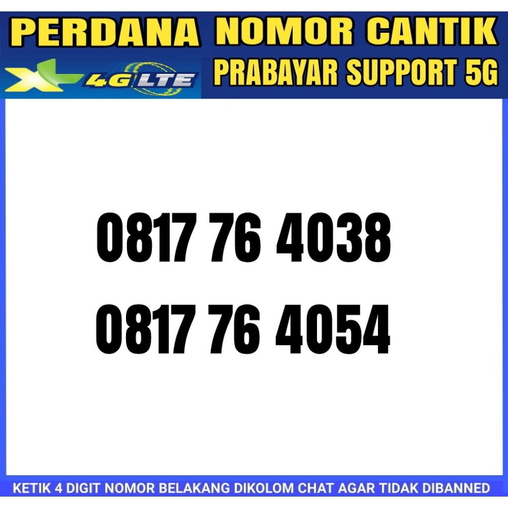 nomor cantik xl 10 digit support 5G