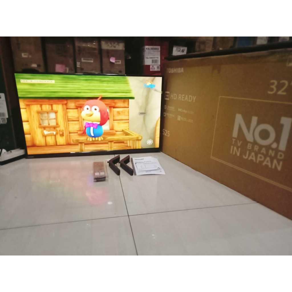TV LED Toshiba 32 In HD Digital TV HDMI USB Kondisi bekas pemakaian 6165F