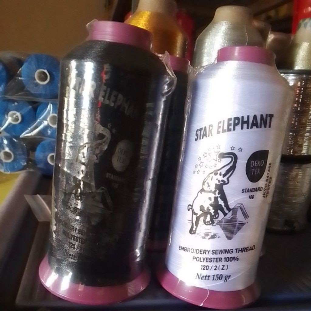 benang bordir 150gr star elephant