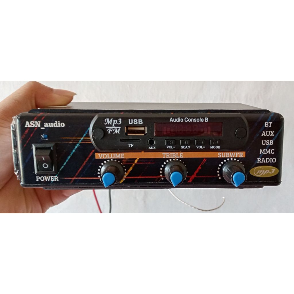 Audio atau tape mobil rakitan glerr 12volt