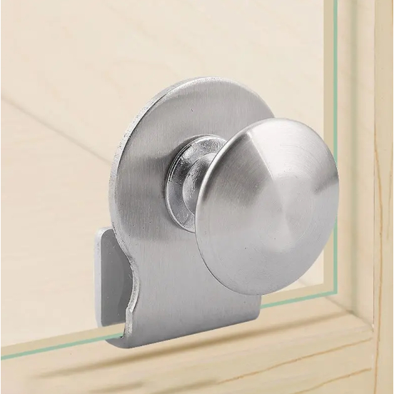 Handel Handle Jepitan Penjepit Kaca Pintu Geser Lemari Etalase Kaca