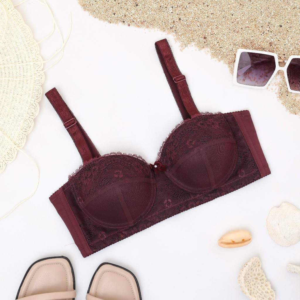 Evelina Bra by Fiori // Half cup bra // Bra dengan kawat // Bra kemben // Bra fiori