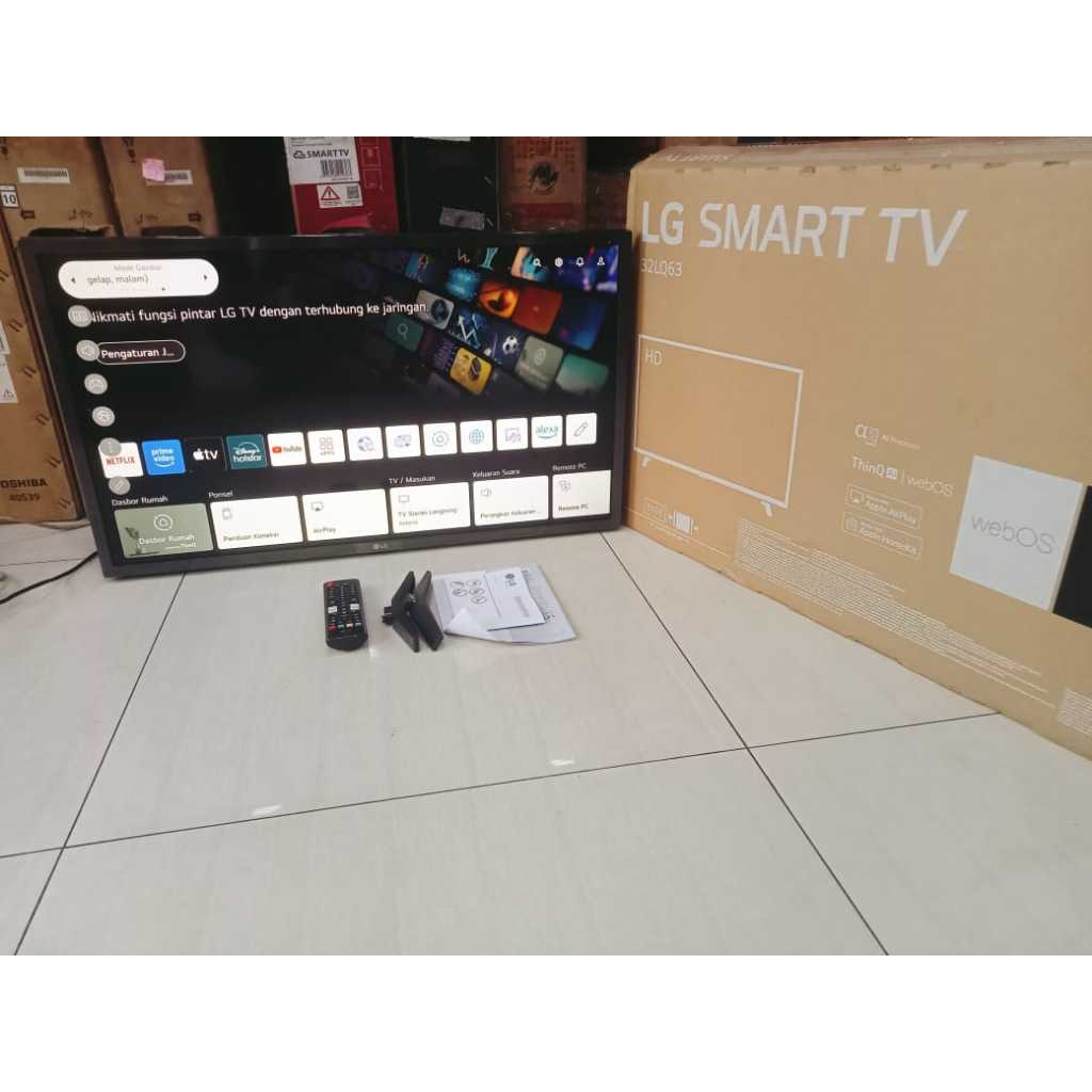 TV LED LG SMART 32 INC KONDISI BEKAS MASIH SEGEL (6097r)
