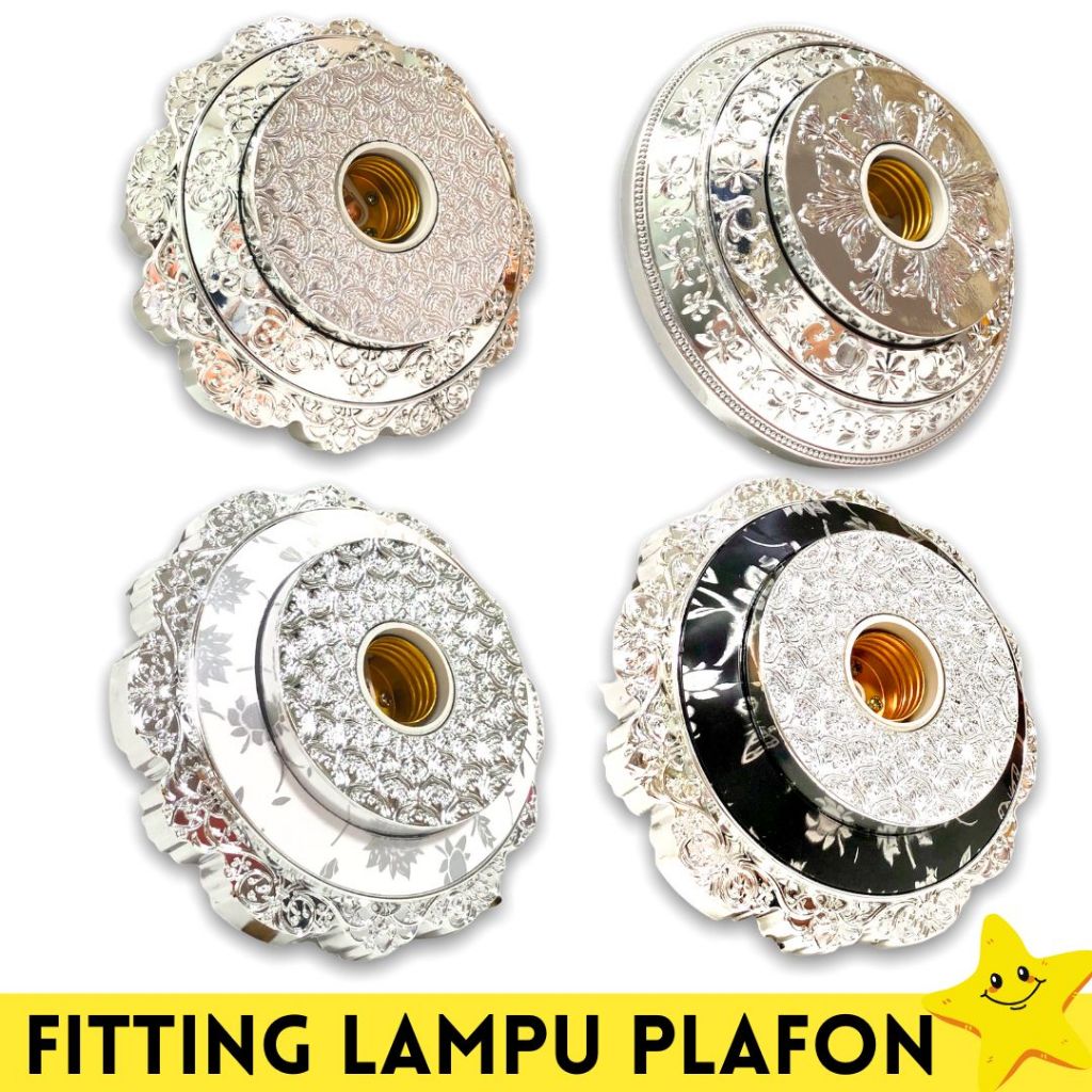 Fitting Lampu Plafon Hias Gantung Fitting Plafon Fitting Hias Modern Ornamen Lampu Plafon Diamond