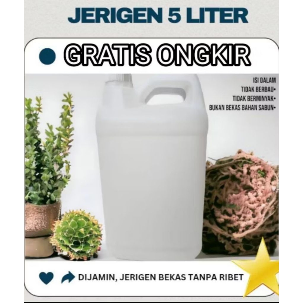 JRIGEN 5 LITER BEKAS 99% BARU KOMPAN PUTIH JRIGEN 5 LITER JRIGEN AIR KOMPAN AIR