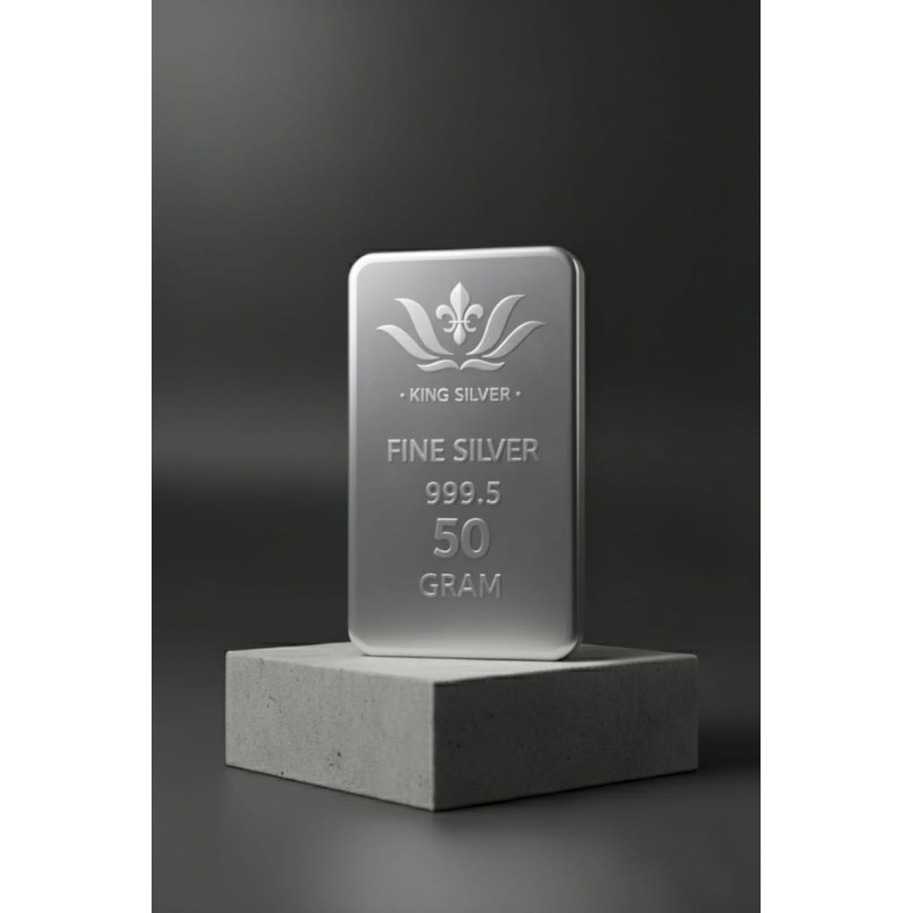 perak murni batangan 50 gram fine silver 999