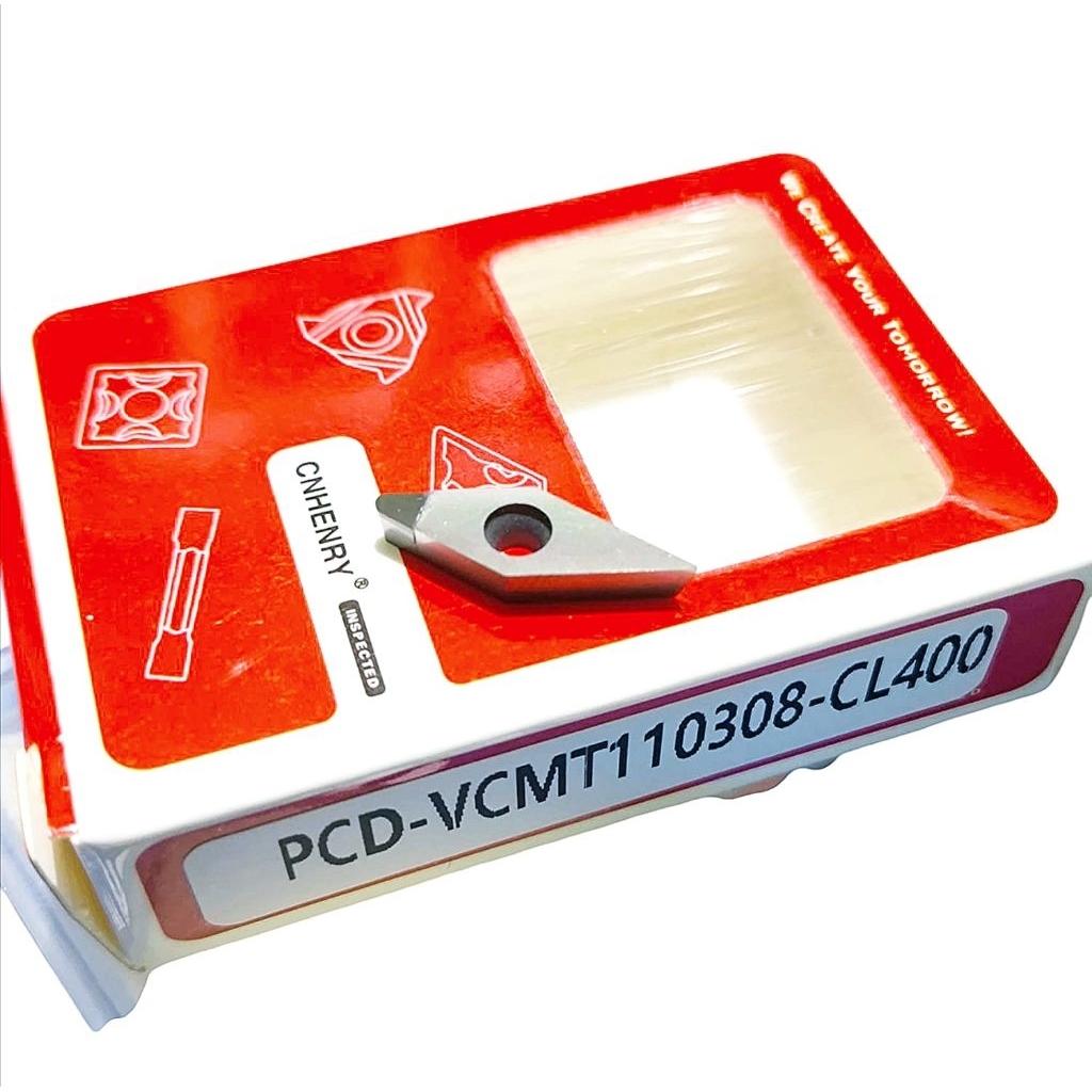 PCD DIAMOND INSERT VCMT / VCGT 110308 CL400 CHENRY .PAHAT BUBUT KINCLONG ALMUNIUM
