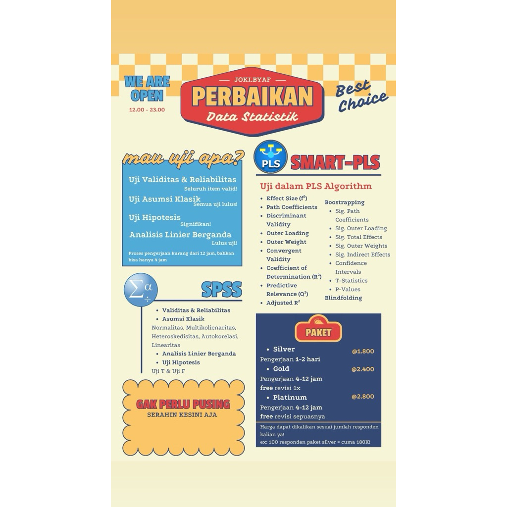 JASA OLAH DATA / OLAH DATA PENELITIAN SKRIPSI / JOKI SKRIPSI