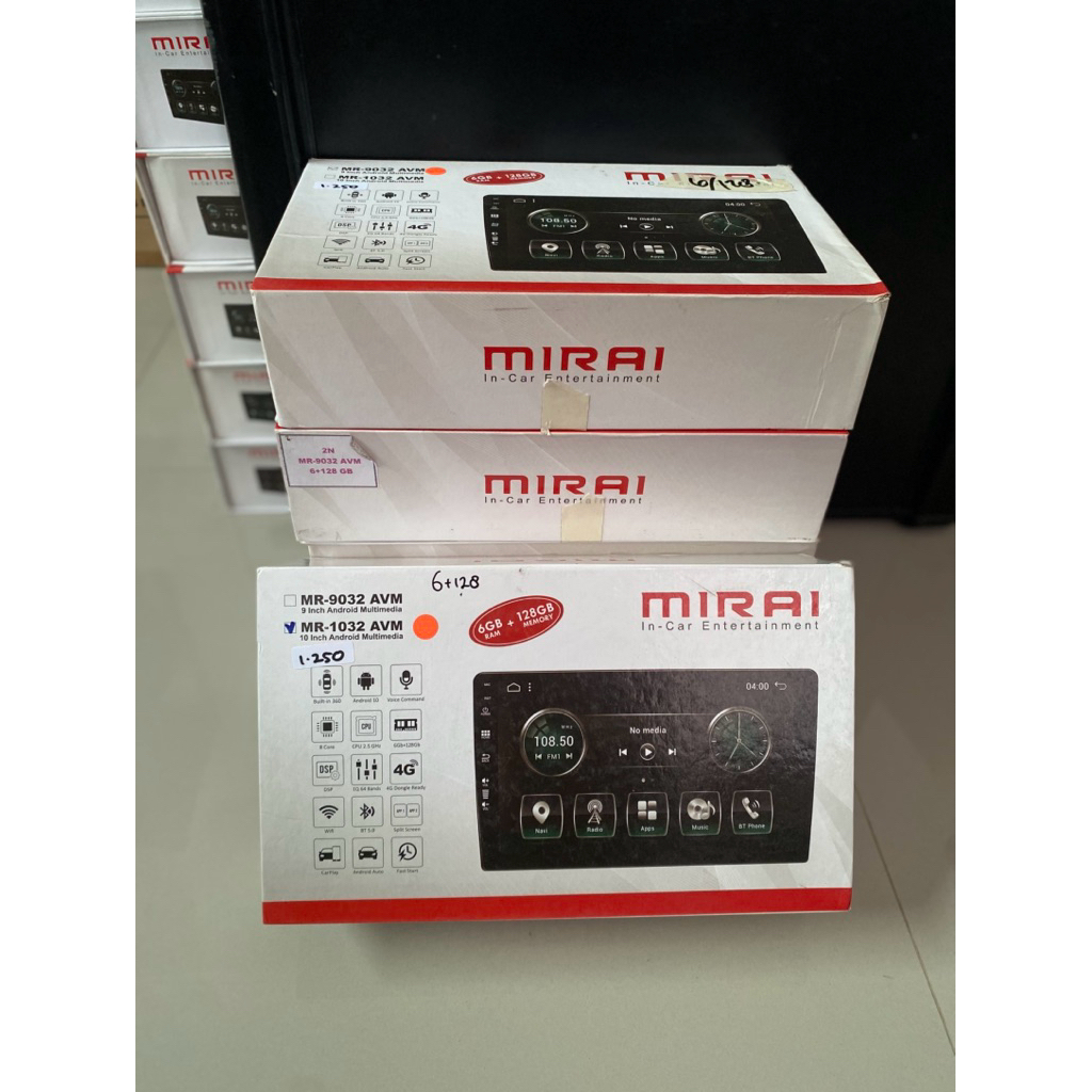 head unit android MIRAI MR-1032AVM ukuran 10 inch