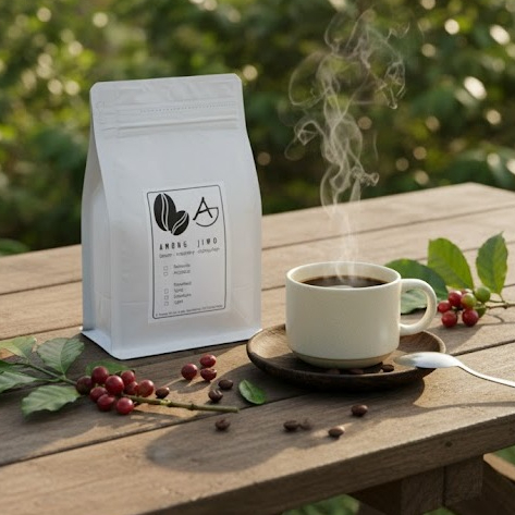 Kopi Among jiwo (Full Arabica) 150 gram (kapsul kopi) from Ungaran Temanggung Jateng