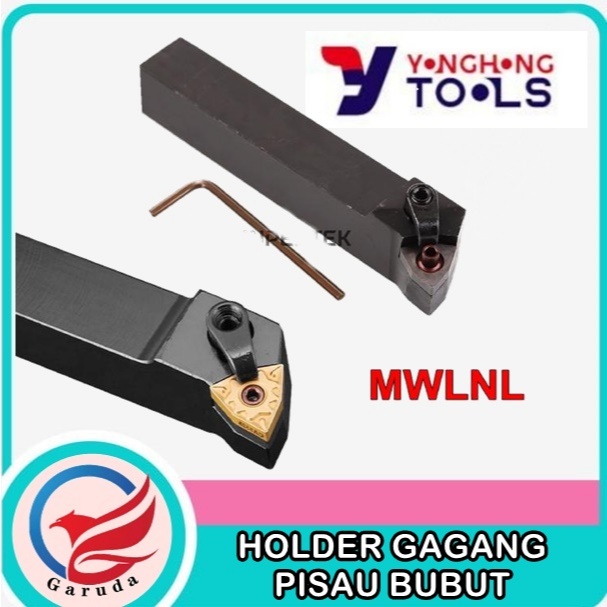 MWLNL-3232P08 Holder Bubut Insert WNMG 08 Pahat Gagang Kiri Luar