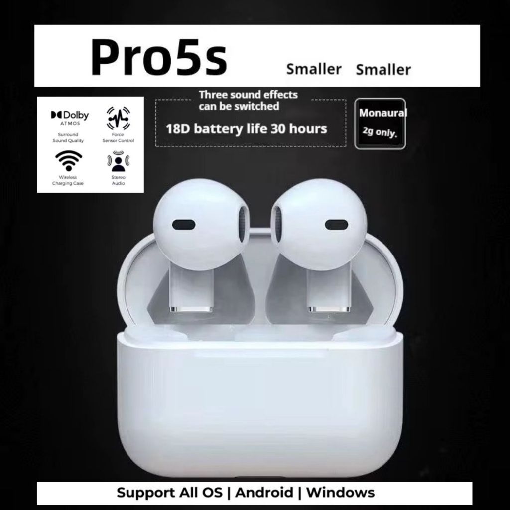 Airpods Pro5s Edition Final Upgrade Wireless Charging [Pop Up + Serial Detected]
