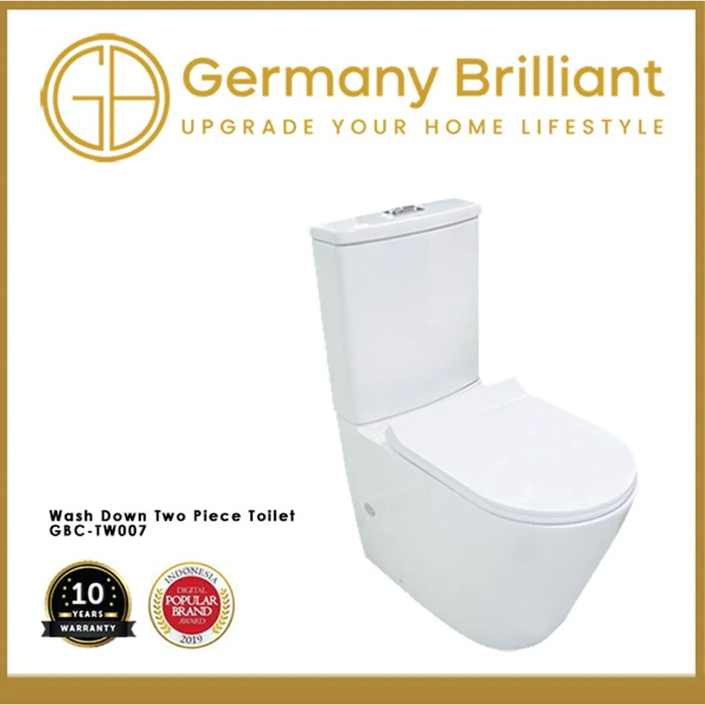 Germany Brilliant Closet Kloset Duduk GBC-TW007 Jarak AS 18-23cm