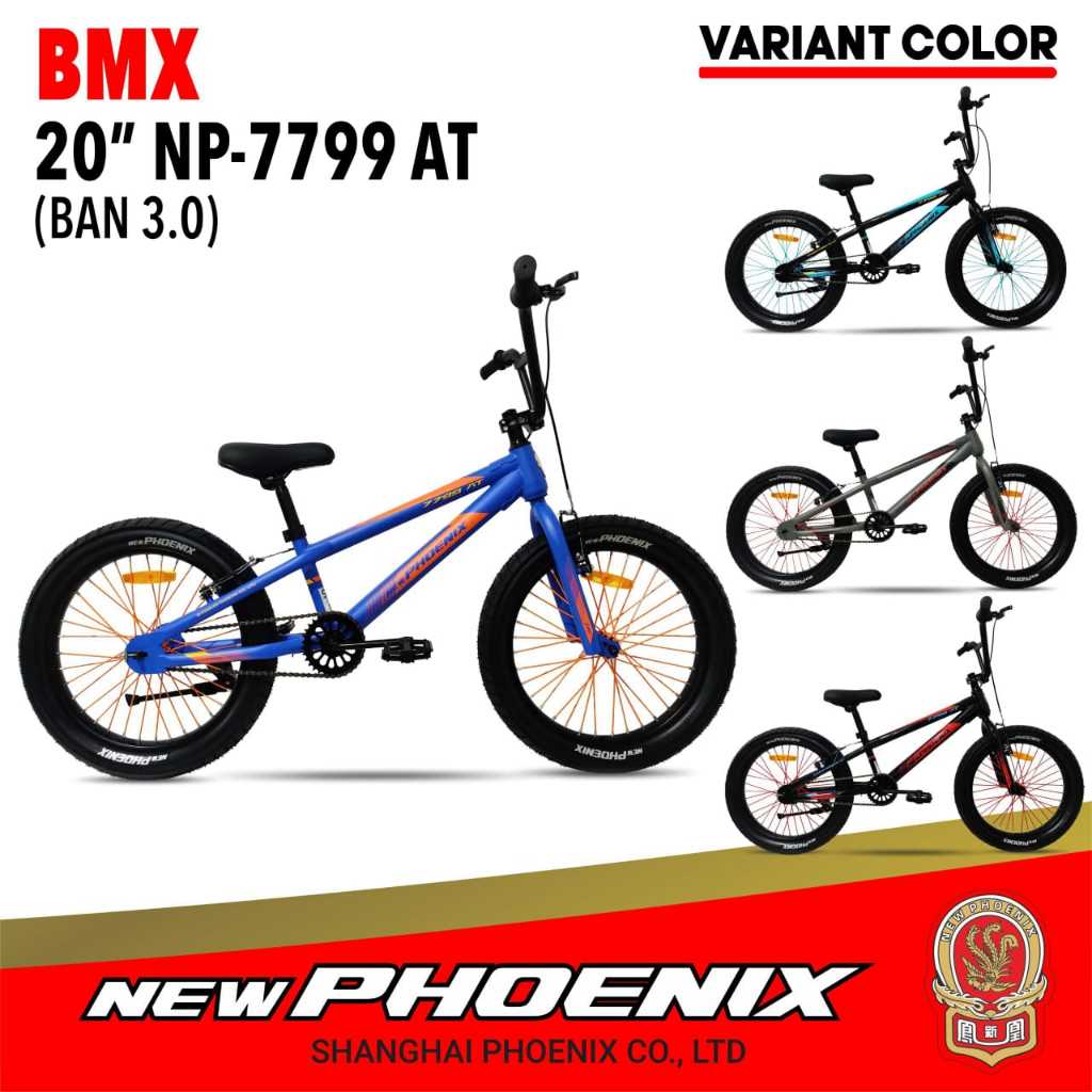 Sepeda BMX New Phoenix 20 inch NP-7799 AT Ban 3.0