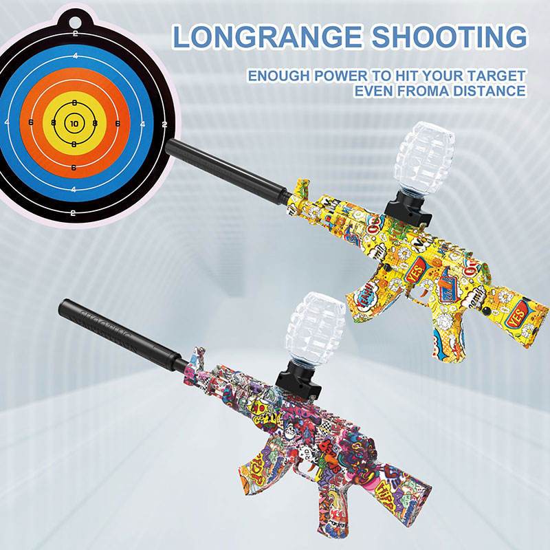 Mainan Anak Laki Laki Electric Water Gel Blaster Gun Pistol Mainan Peluru Gel Tembakan Batre Cas