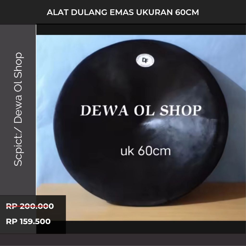 Promo 60cm Alat Dulang Emas Fiber Fiberglass Dulangan Gold Pan Panning 60cm