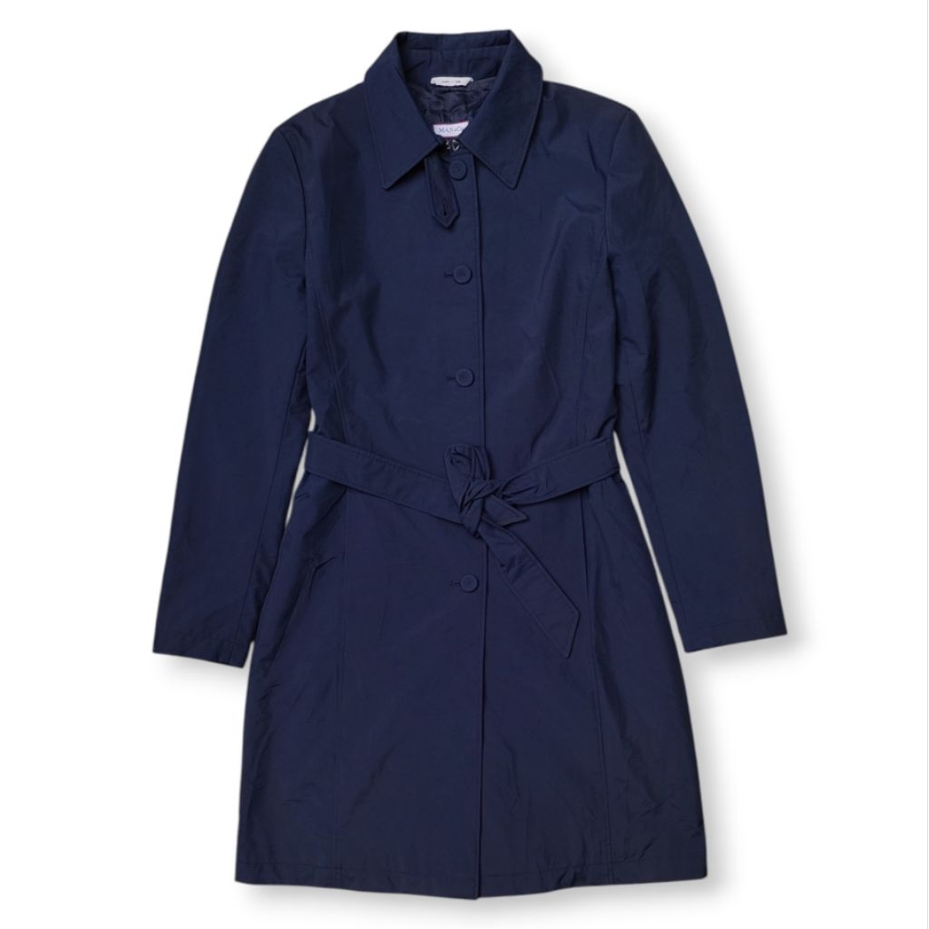 Max&Co Mx Mara Nylon Single Btrasted Coat Jacket / Belted Jacket
