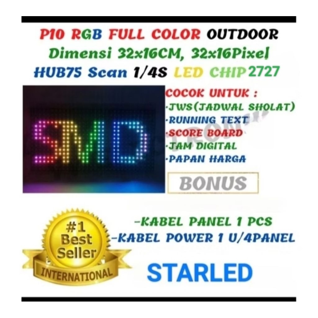 MODUL LED P10RGB audorr secen 1/4 tipe LED 2727