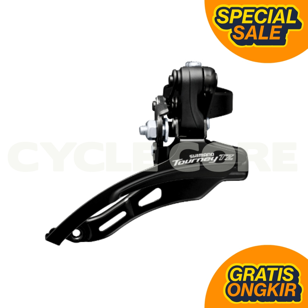 Front Derailleur 3 Speed Clamp 31.8 mm Hitam untuk Sepeda MTB Roadbike Lipat