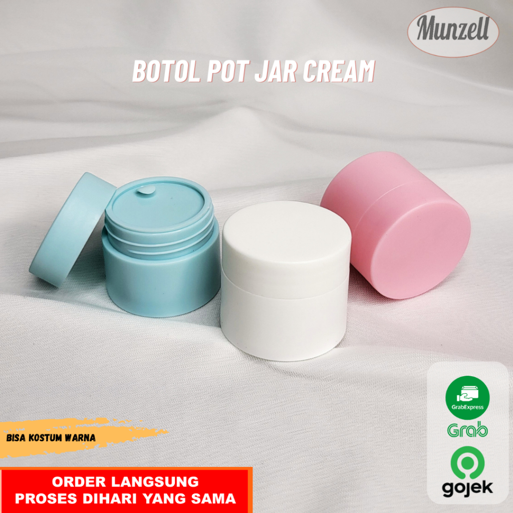 POT JAR CREAM PLASTIK DOUBLE LAYER DOFF | BOTOL CREAM KOSONG