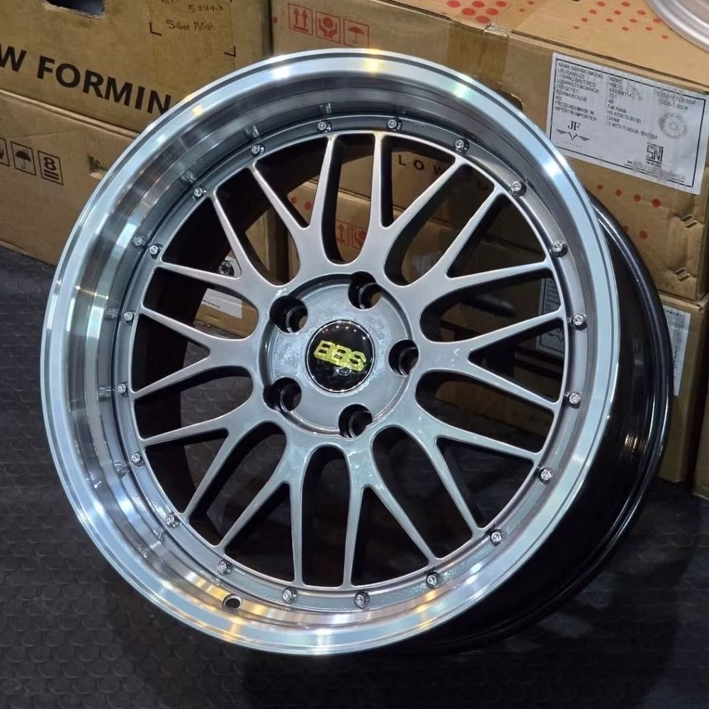 velg bbs lm pcd 5x114,3 ring 18 lebar 9 et 25 velg mobil racing r18 Innova reborn Almaz Civic terios